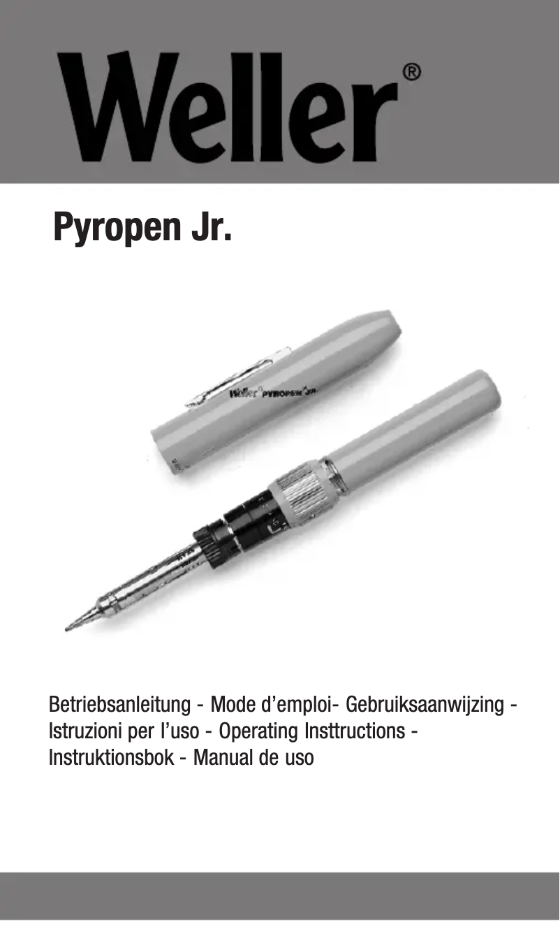 Image de la première page du manuel de l'appareil Pyropen Jr.