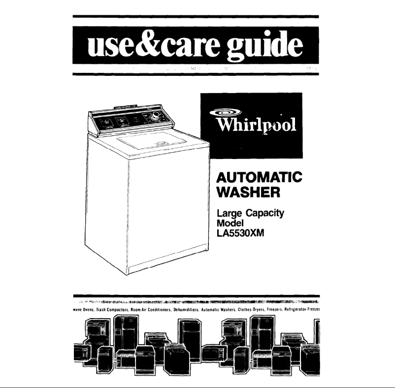 Page n°1 - Manuel utilisateur Whirlpool LA5530XM