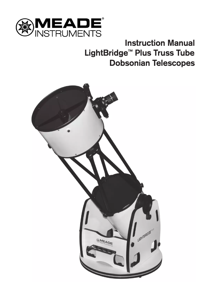 Page n°1 - Manuel utilisateur Meade LightBridge Plus