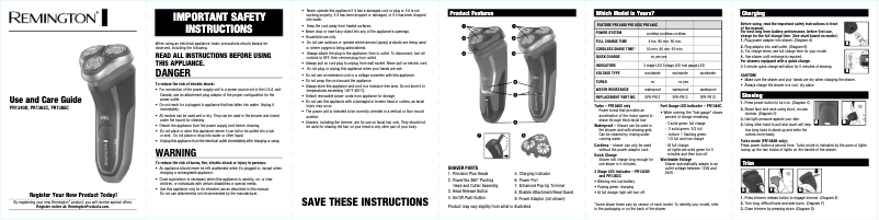 Page 1 de la notice Manuel utilisateur Remington R4 R4000