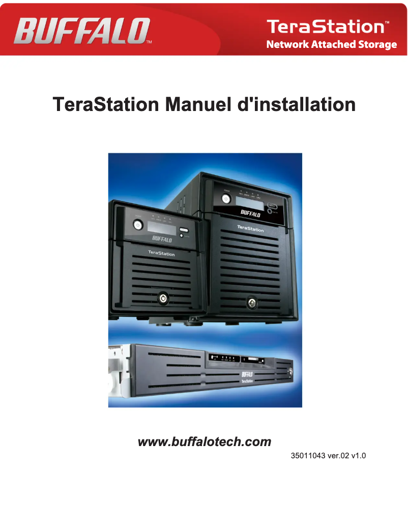 Image de la première page du manuel de l'appareil TeraStation III 8.0TB