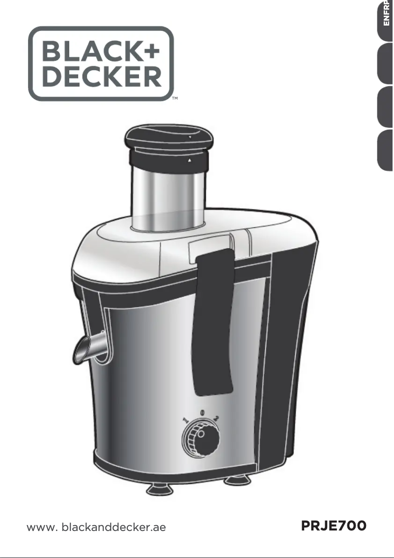 Page n°1 - Manuel utilisateur Black & Decker PRJE700