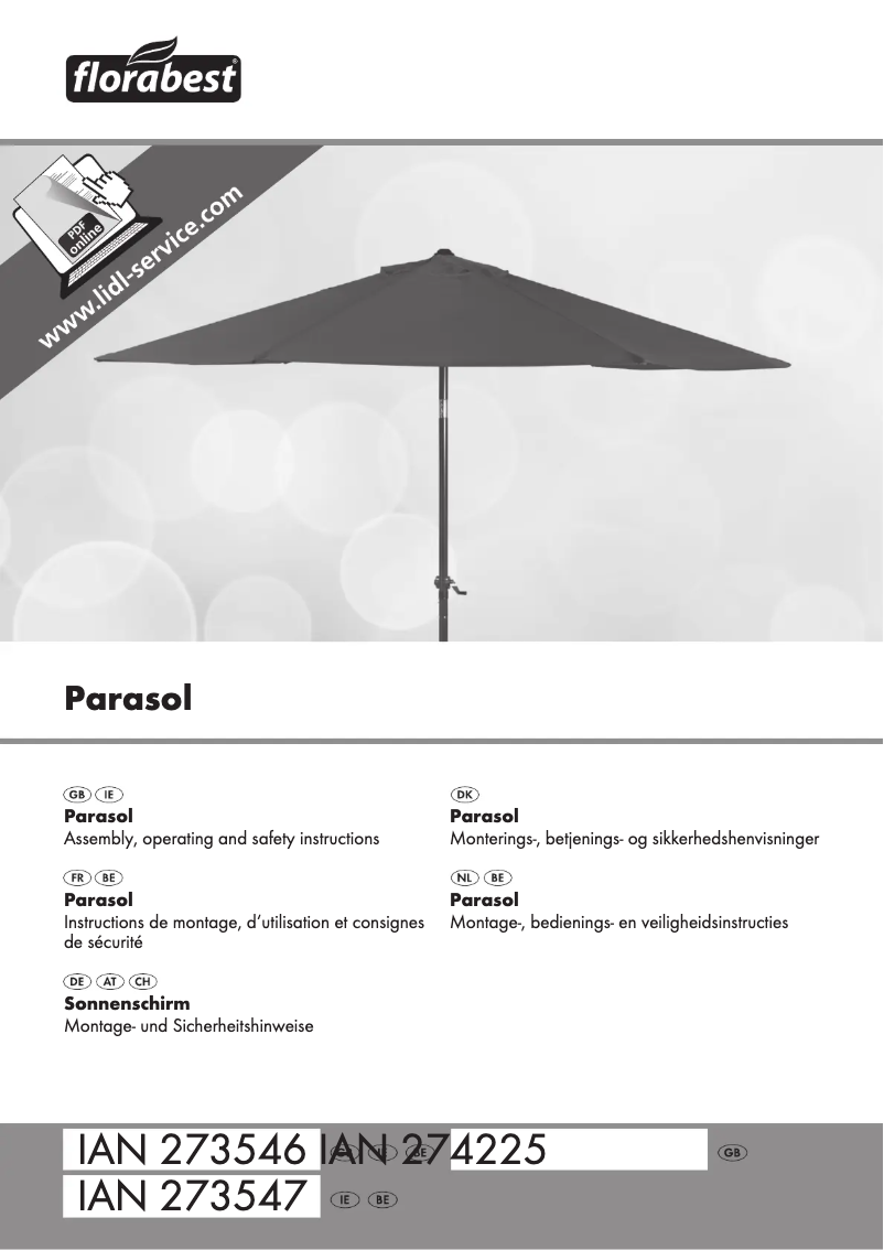 Página 1 del manual Manual de usuario Florabest IAN 273546