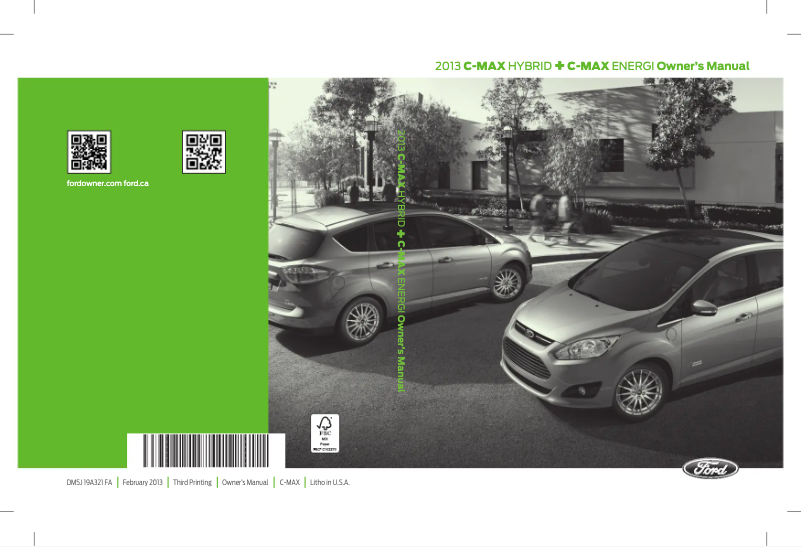 Page n°1 - Manuel utilisateur Ford C-Max Energi (2013)