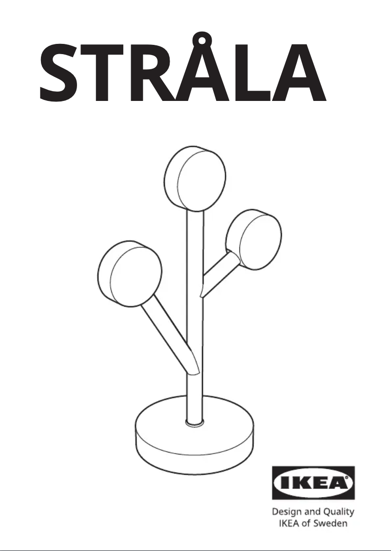 Image de la première page du manuel de l'appareil STRÅLA 405.628.47