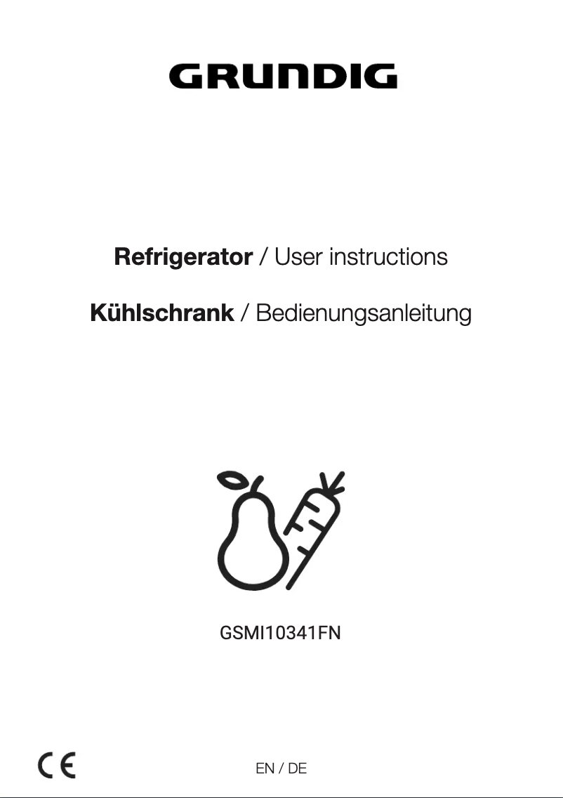 Page n°1 - Manuel utilisateur Grundig GSMI10341FN