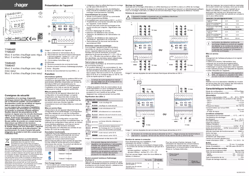 Image de la première page du manuel de l'appareil TXM646R