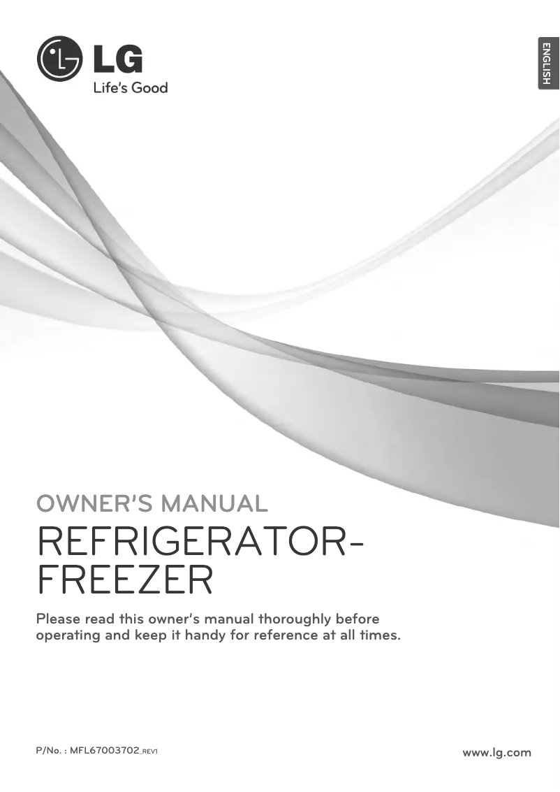 Page 1 de la notice Manuel utilisateur LG GB5237AVEW