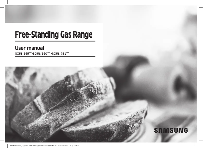 Page 1 de la notice Manuel utilisateur Samsung NX58T7511SS/AA