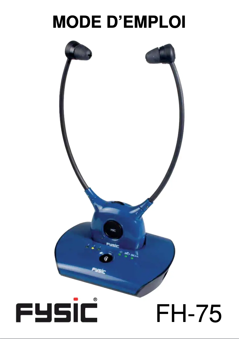 Page 1 de la notice Manuel utilisateur Fysic FH-75