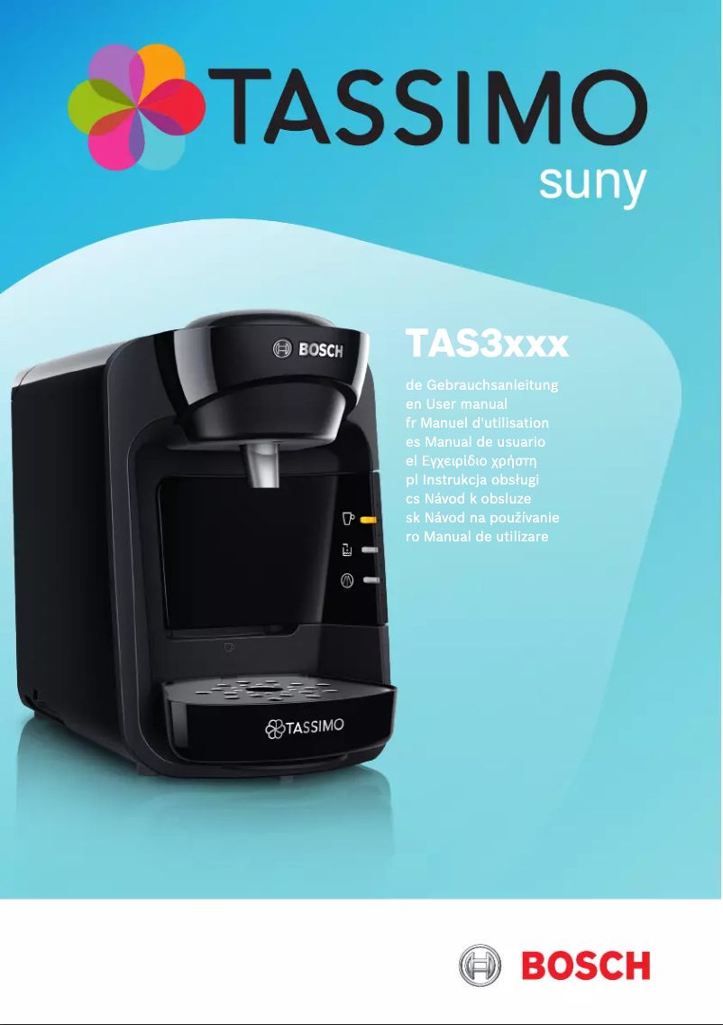 Image de la première page du manuel de l'appareil Tassimo Suny TAS3104