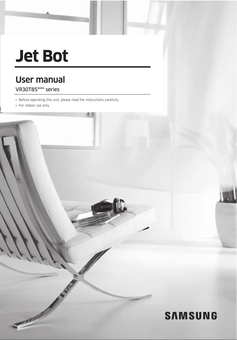 Page n°1 - Manuel utilisateur Samsung Jet Bot VR8500