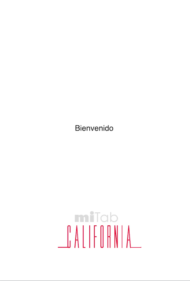 Image de la première page du manuel de l'appareil MiTab California