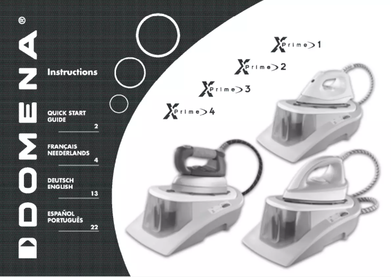 Page n°1 - Manuel utilisateur Domena Xprime 3