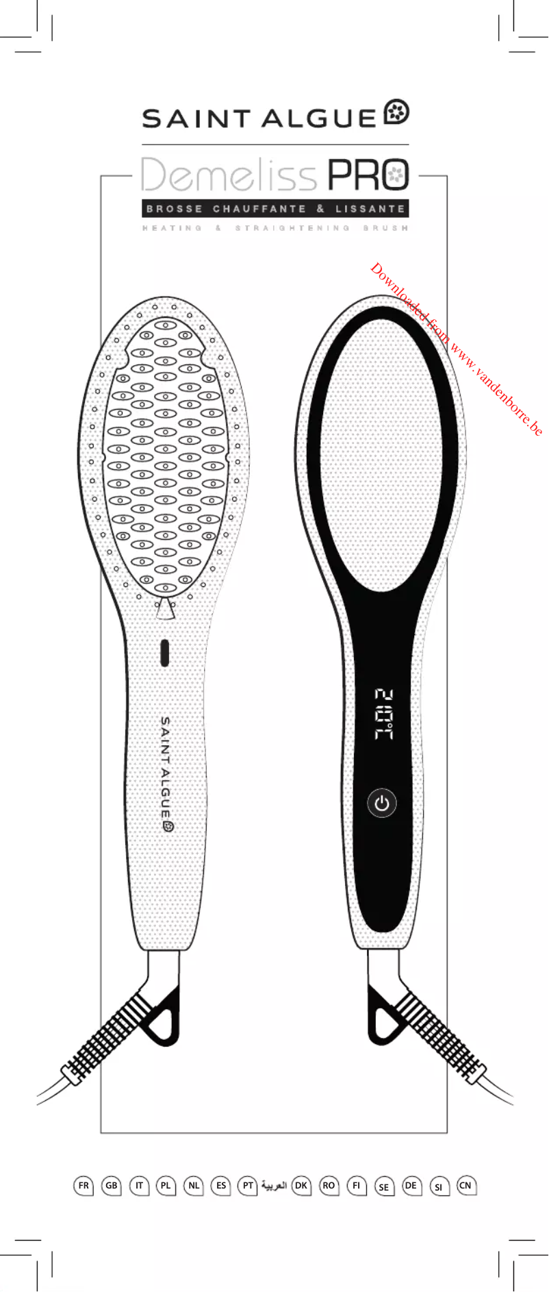 Image de la première page du manuel de l'appareil Demeliss Pro 3902