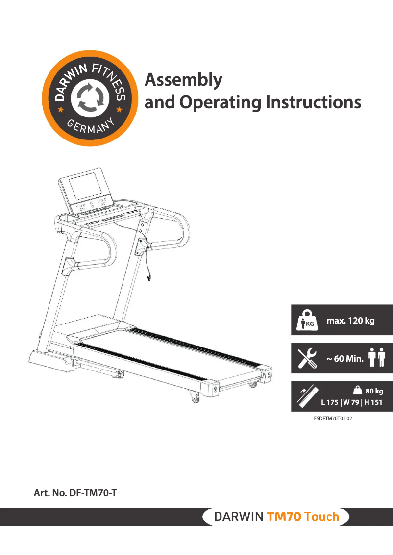 Página 1 del manual Manual de usuario Darwin TM70 Touch