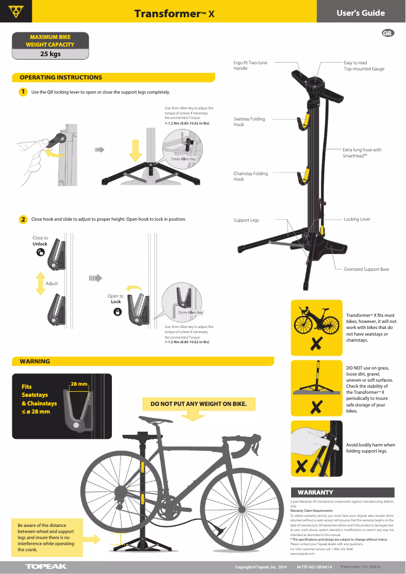 Image de la première page du manuel de l'appareil Transformer X