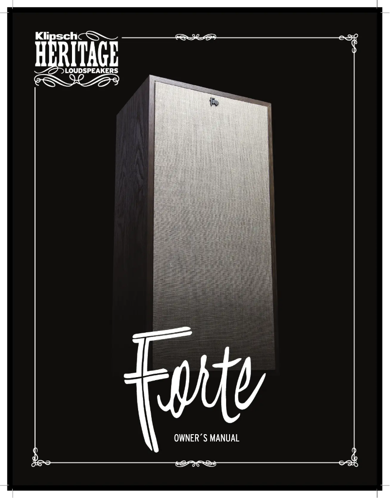 Página 1 del manual Manual de usuario Klipsch Heritage La Scala AL5