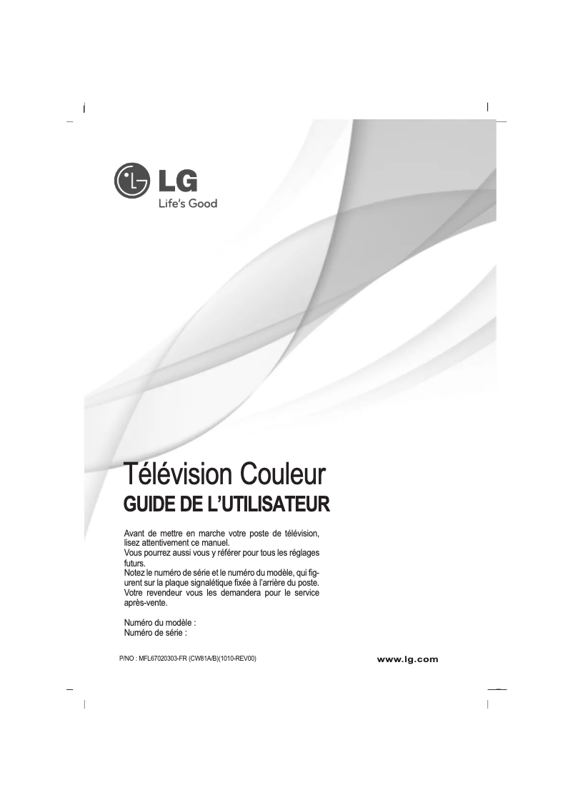 Image de la première page du manuel de l'appareil 21FU1RGX