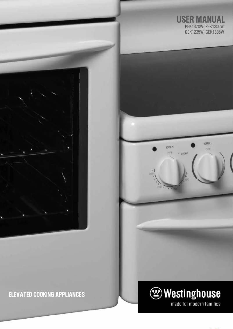 Image de la première page du manuel de l'appareil PEK1370W