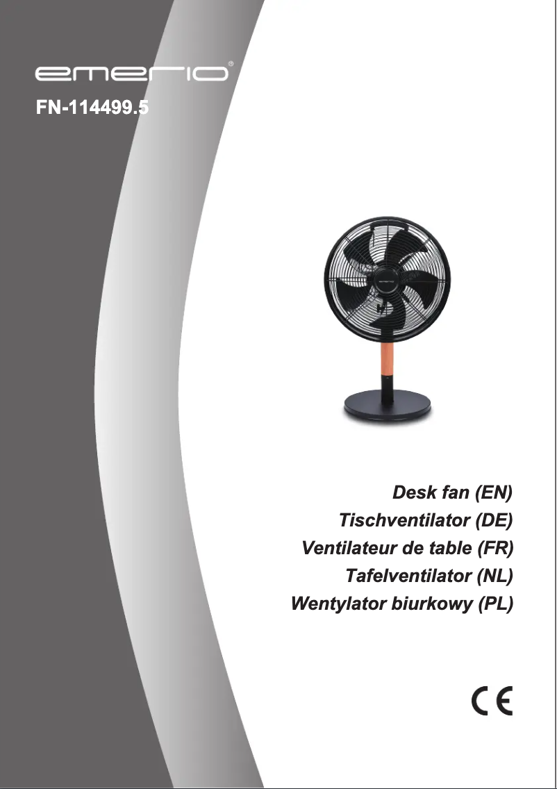 Image de la première page du manuel de l'appareil FN-114499.5