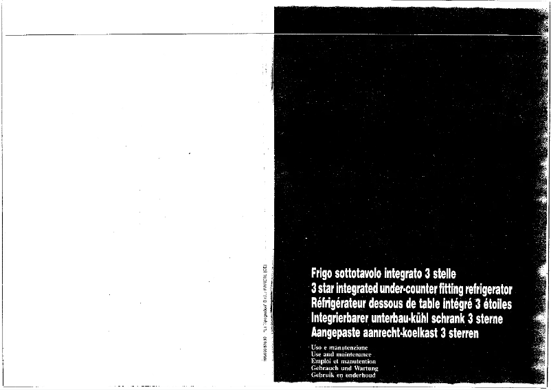 Image de la première page du manuel de l'appareil FR 150 SE