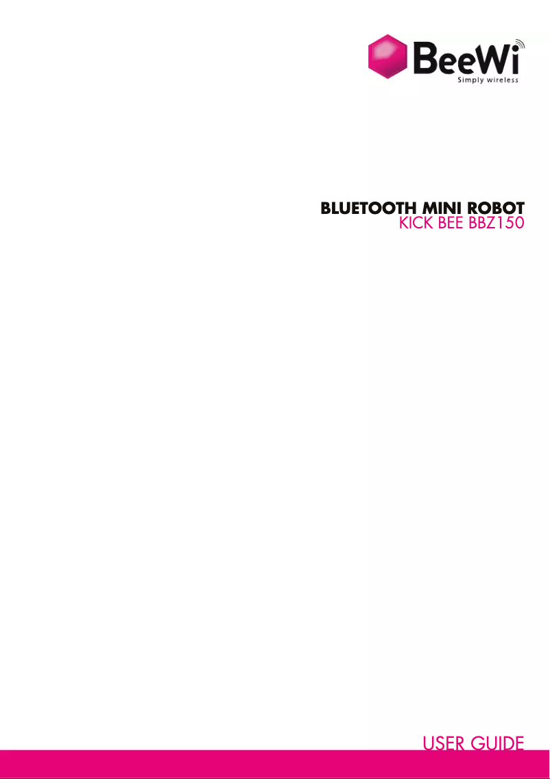 Page 1 de la notice Manuel utilisateur BeeWi KickBee
