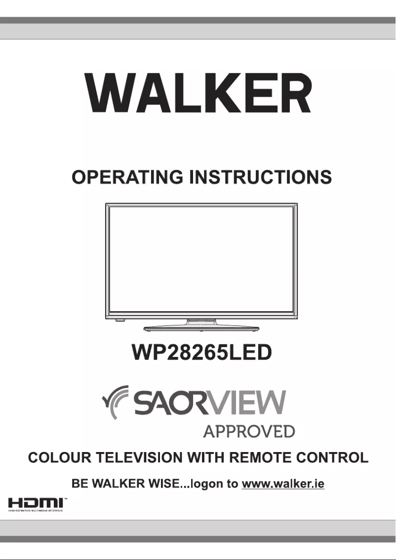 Page n°1 - Manuel utilisateur Walker WP28265LED