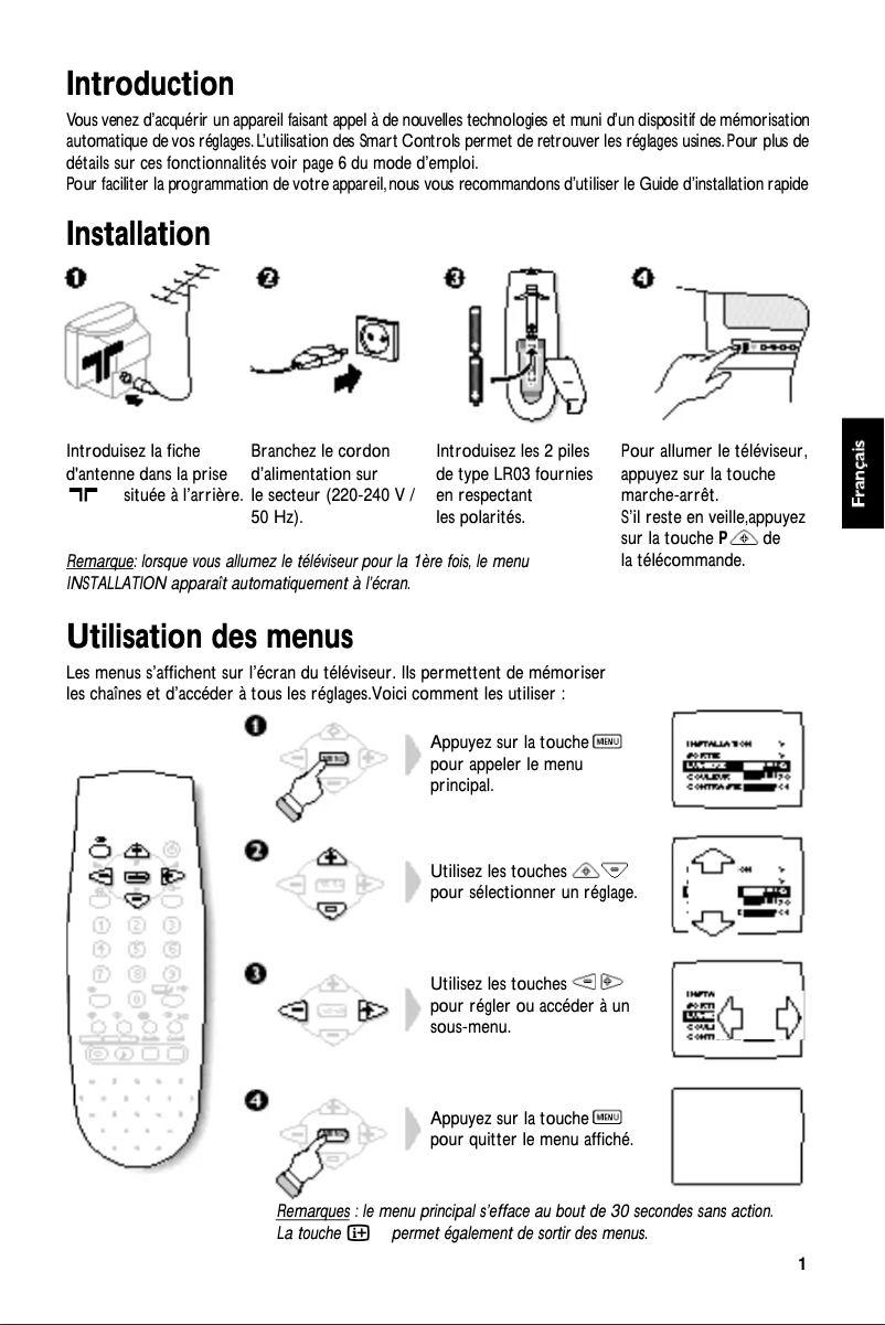 Page n°1 - Manuel utilisateur Philips 17PT1563