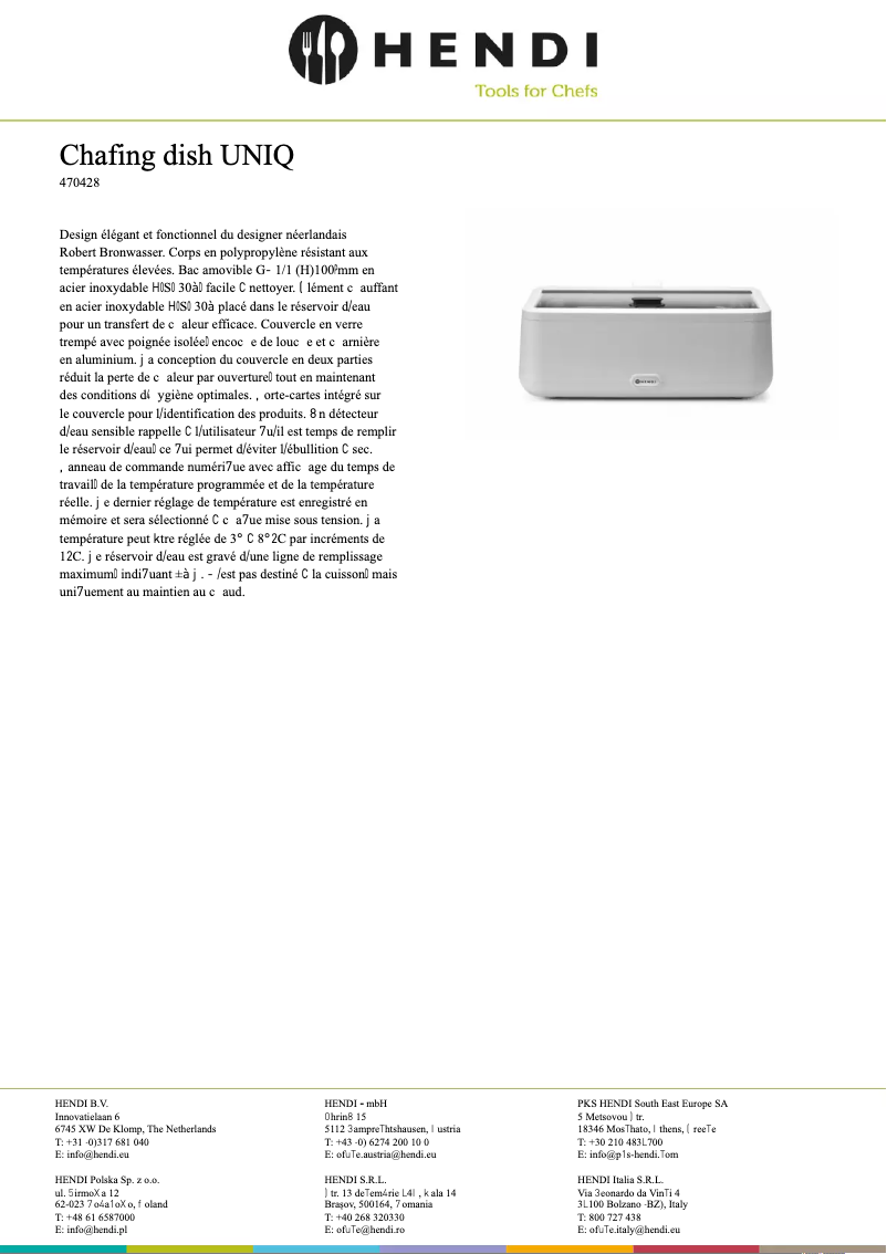 Image de la première page du manuel de l'appareil 470411