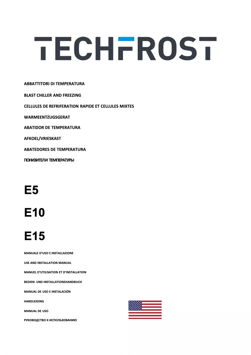 Page n°1 - Manuel utilisateur Techfrost E5