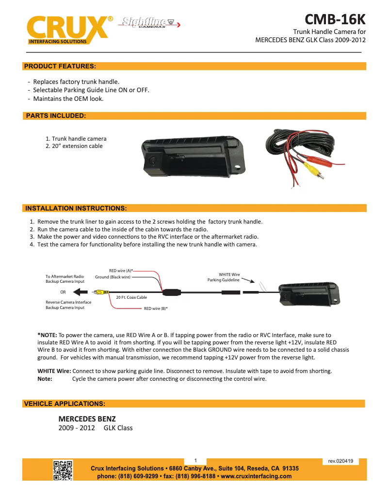 Imagen de la primera página del manual del dispositivo CMB-16K