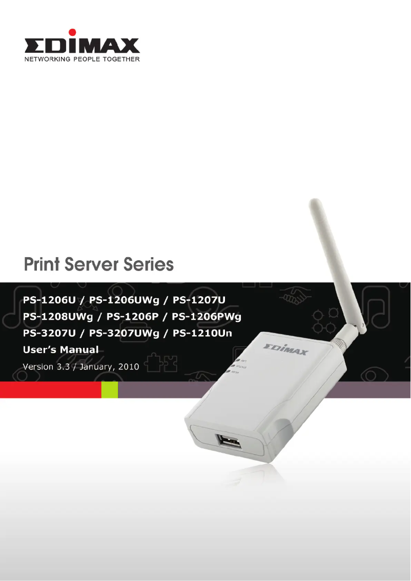 Page n°1 - Manuel utilisateur Edimax PS-1210Un