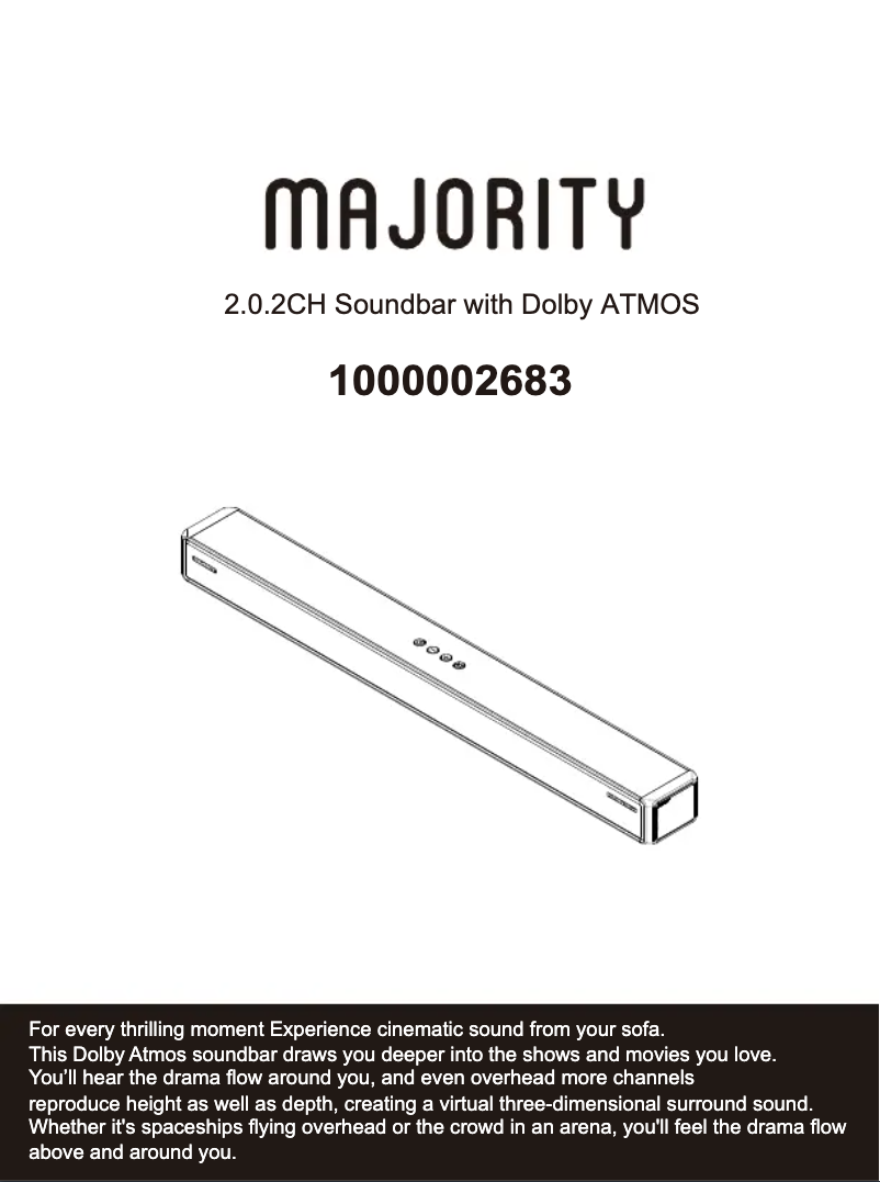 Page 1 de la notice Manuel utilisateur Majority Sierra