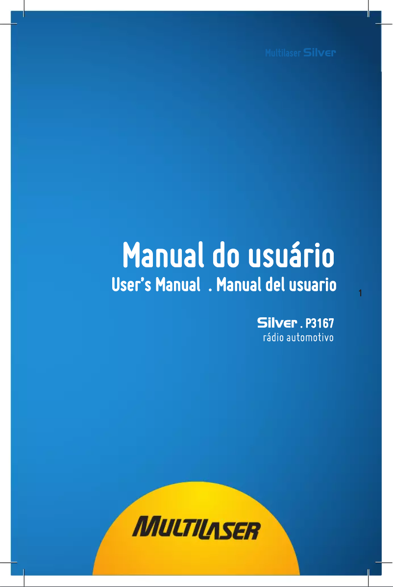 Image de la première page du manuel de l'appareil Silver P3167