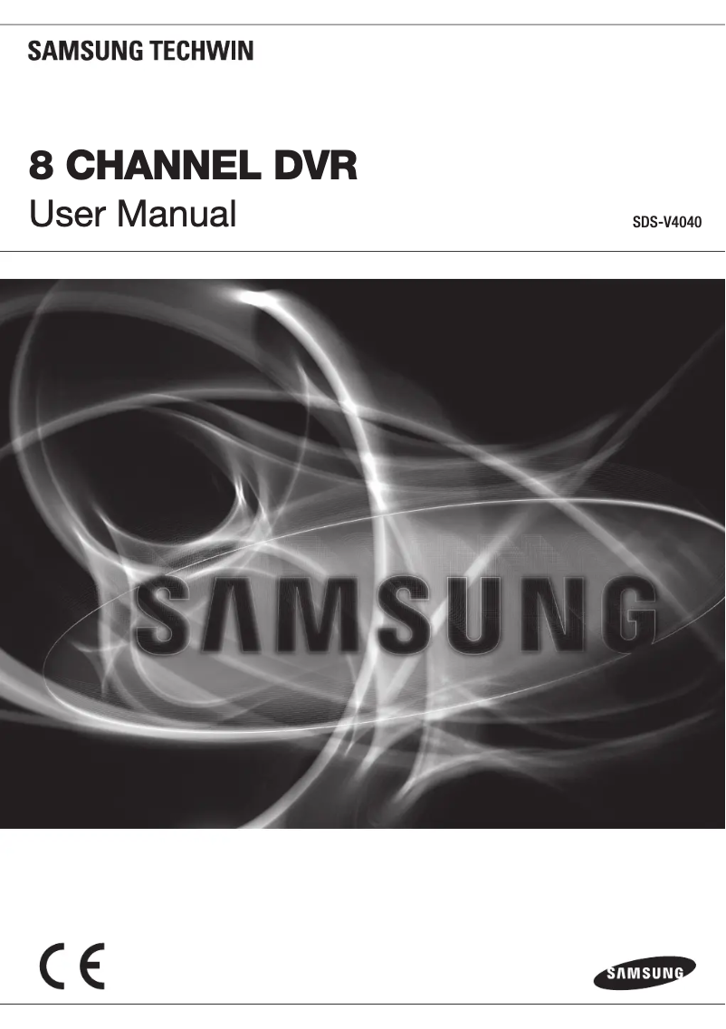 Page 1 de la notice Manuel utilisateur Samsung SDS-V4040