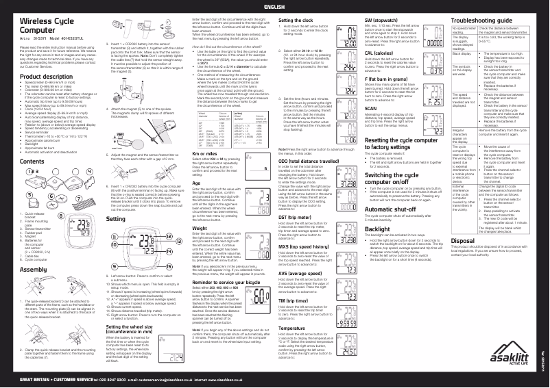 Image de la première page du manuel de l'appareil 401-KS20TUL