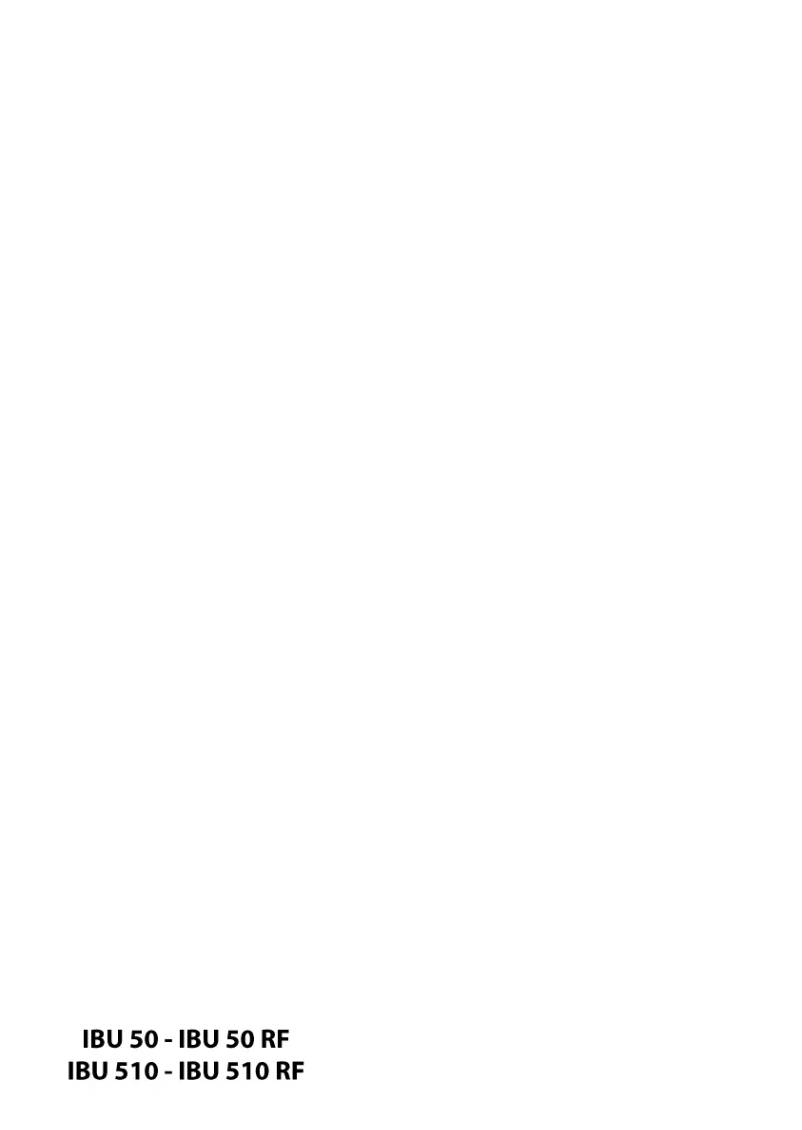 Page 1 de la notice Manuel utilisateur Cylinda IBU 510 RF