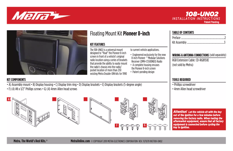 Image de la première page du manuel de l'appareil 108-UN02