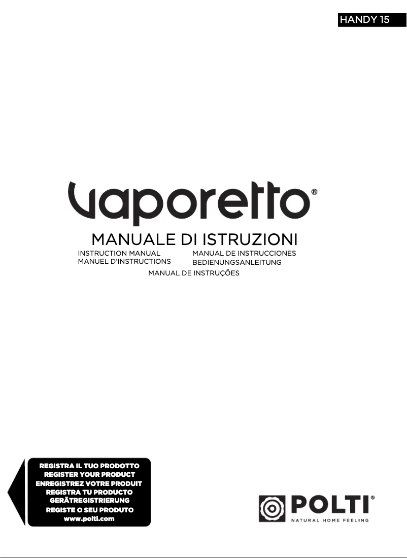 Página 1 del manual Manual de usuario Polti Handy 15