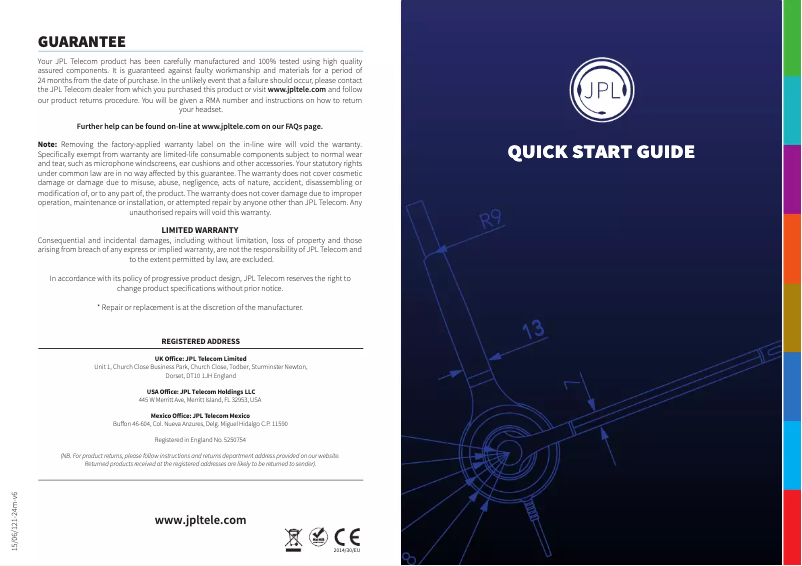 Page 1 de la notice Manuel utilisateur JPL Connect