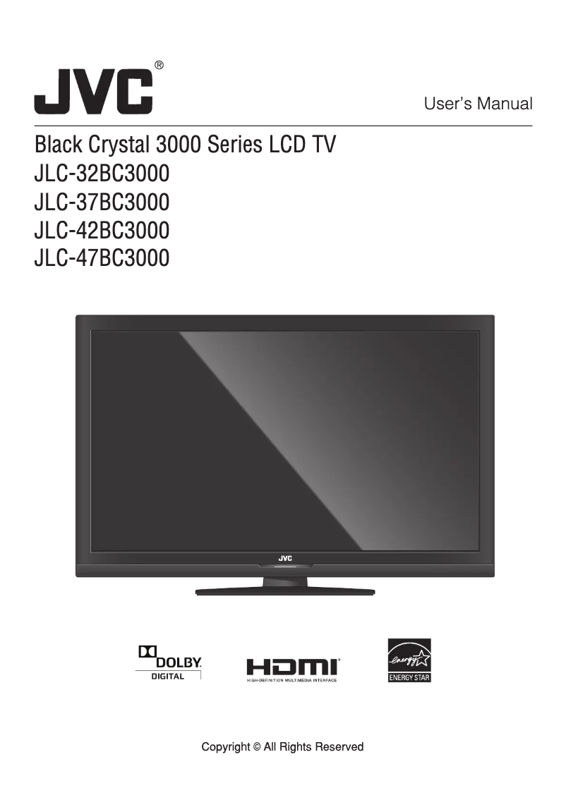 Page 1 de la notice Manuel utilisateur JVC JLC42BC3000