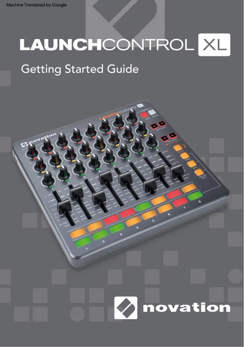 Página 1 del manual Manual de usuario Novation Launch Control XL