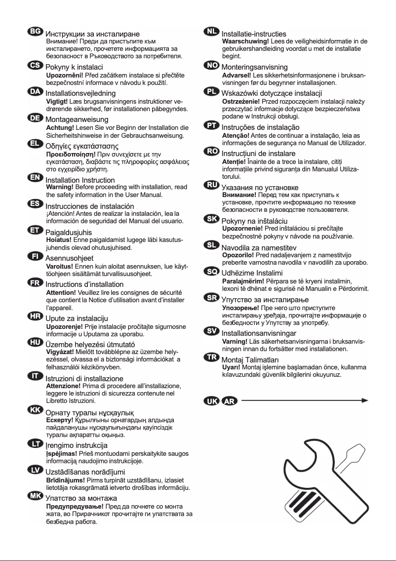 Image de la première page du manuel de l'appareil S3L100P1