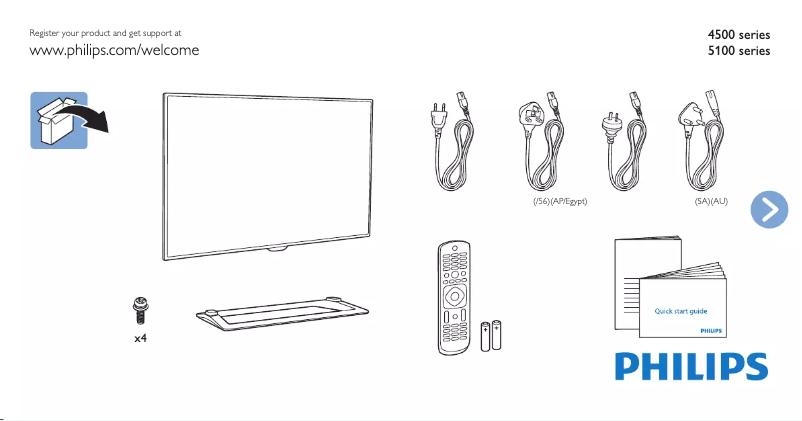 Imagen de la primera página del manual del dispositivo 50PFT5100