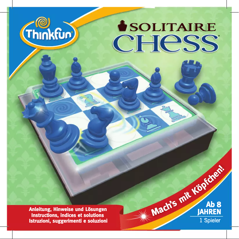 Image de la première page du manuel de l'appareil Solitaire Chess
