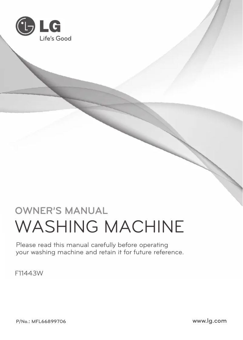 Page n°1 - Manuel utilisateur LG F11444S