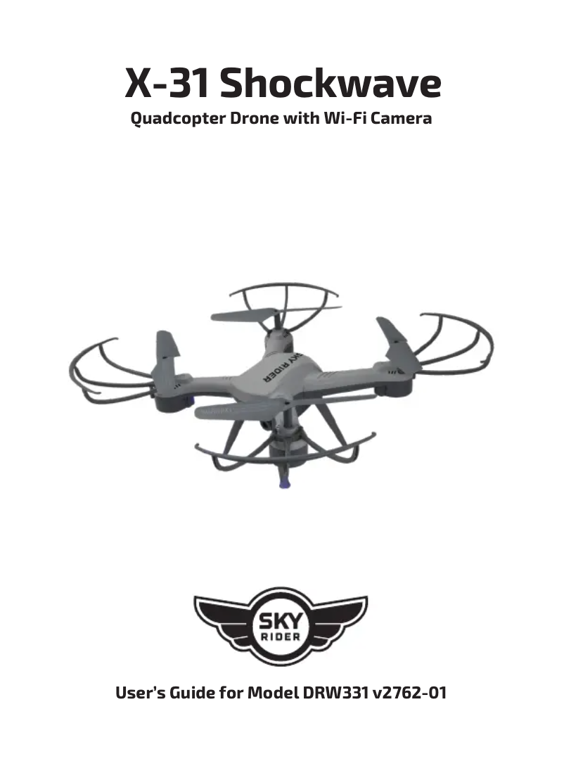 Page 1 de la notice Manuel utilisateur Sky Rider X-31 Shockwave