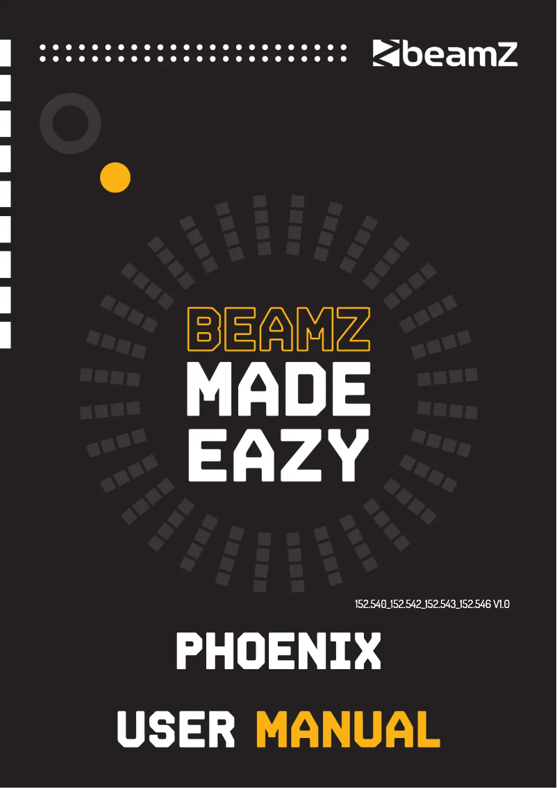 Page n°1 - Manuel utilisateur BeamZ Phoenix 1200