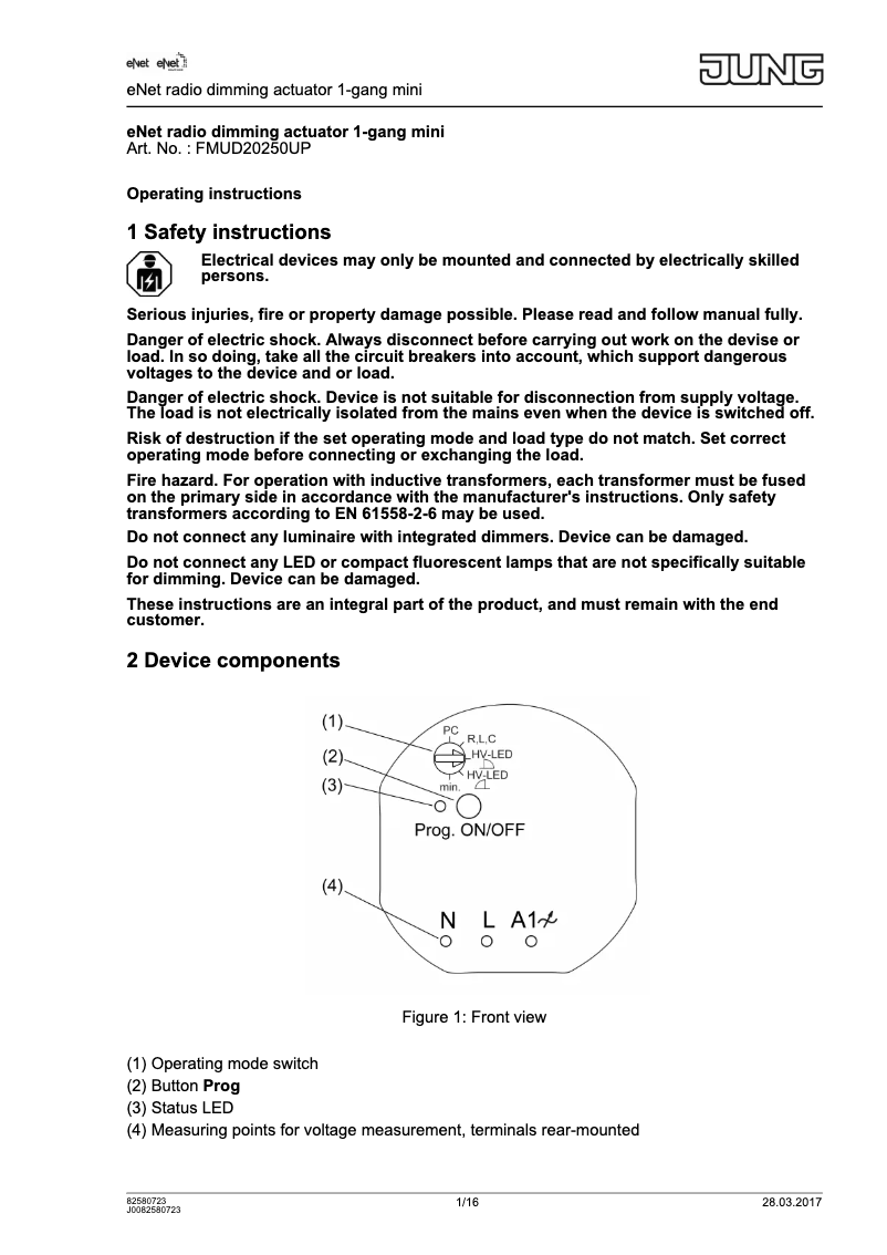 Image de la première page du manuel de l'appareil FM UD 20250 UP